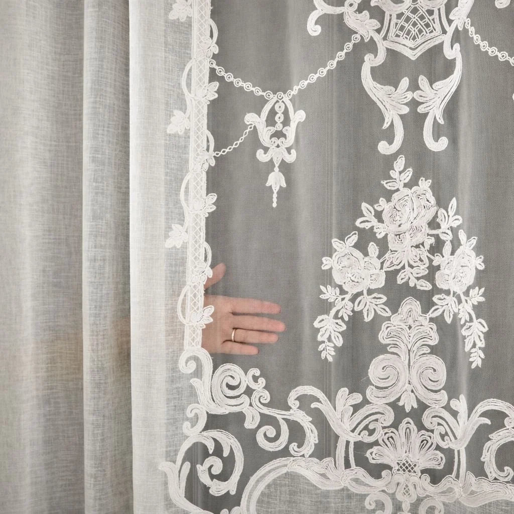 Madaleon Nakışlı Tül Perde