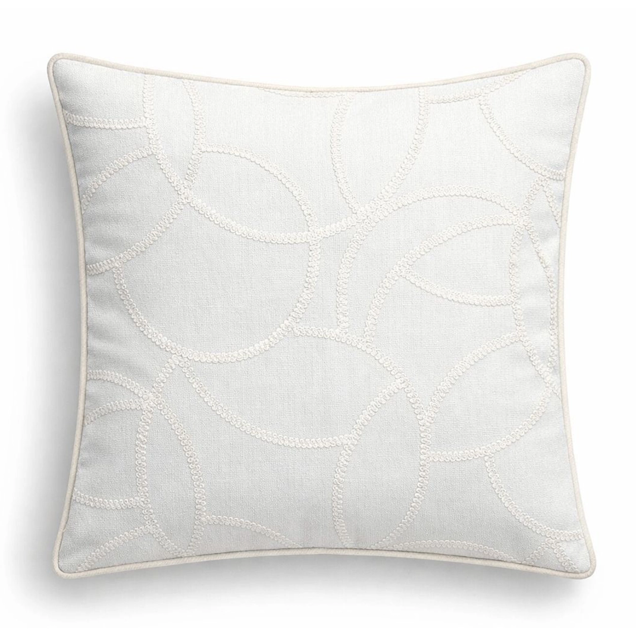 Orbit Ekru Nakışlı Kırlent Kılıfı