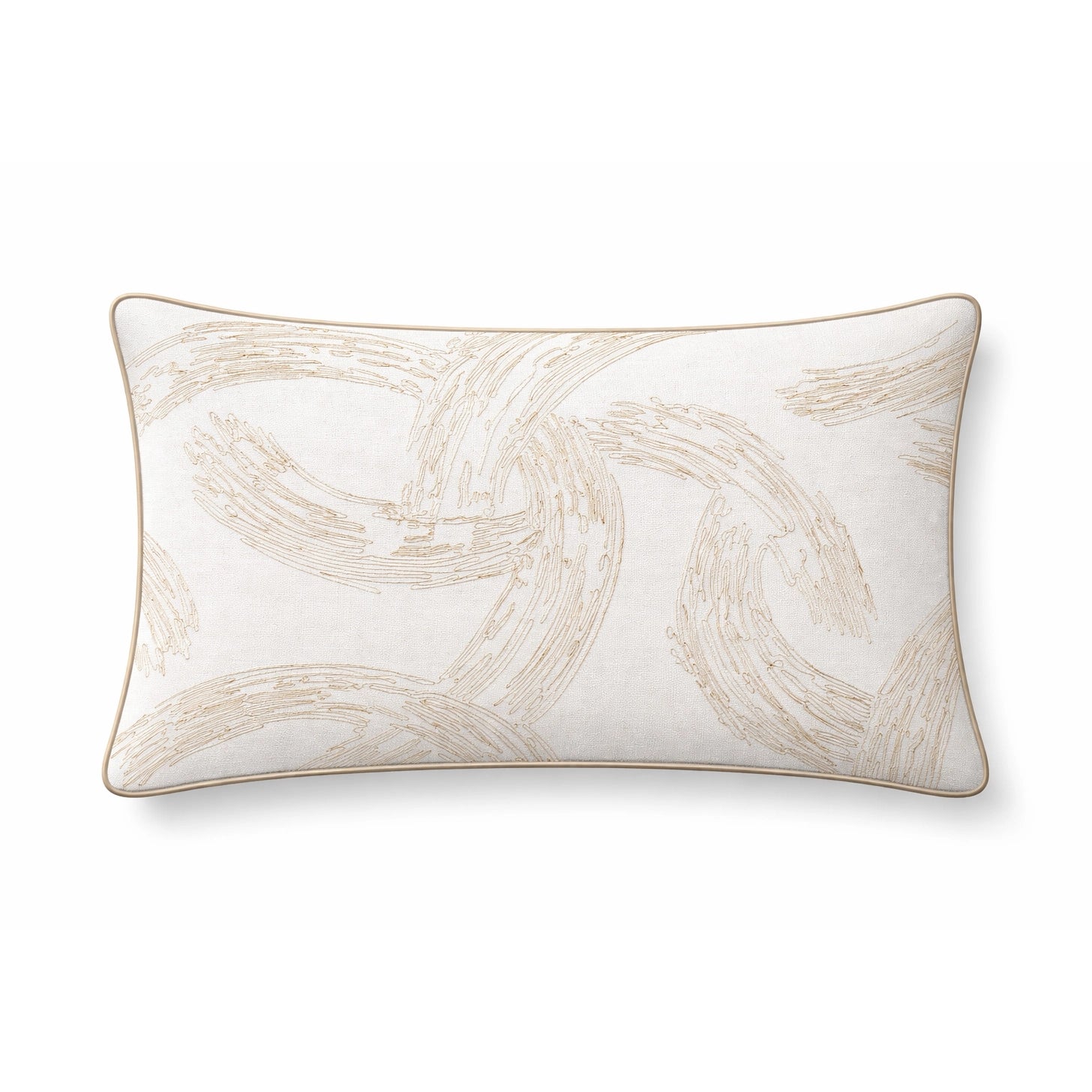 Sketch Ekru Bej Nakışlı Kırlent Kılıfı