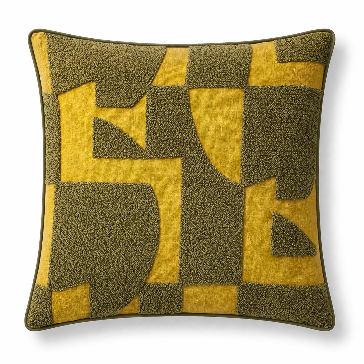 Art Haki Nakışlı Kırlent Kılıfı