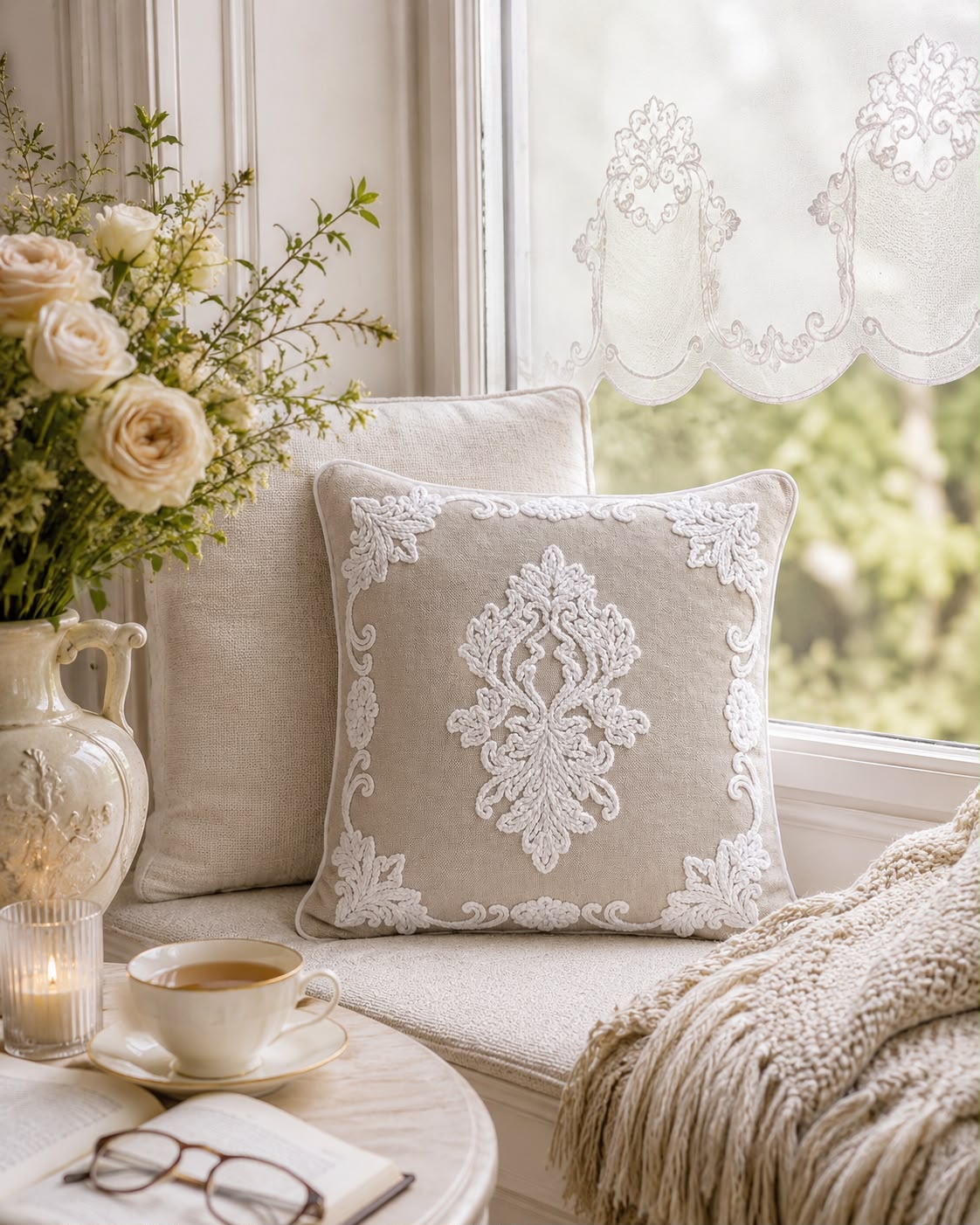 Damask Kırlent Kılıfı