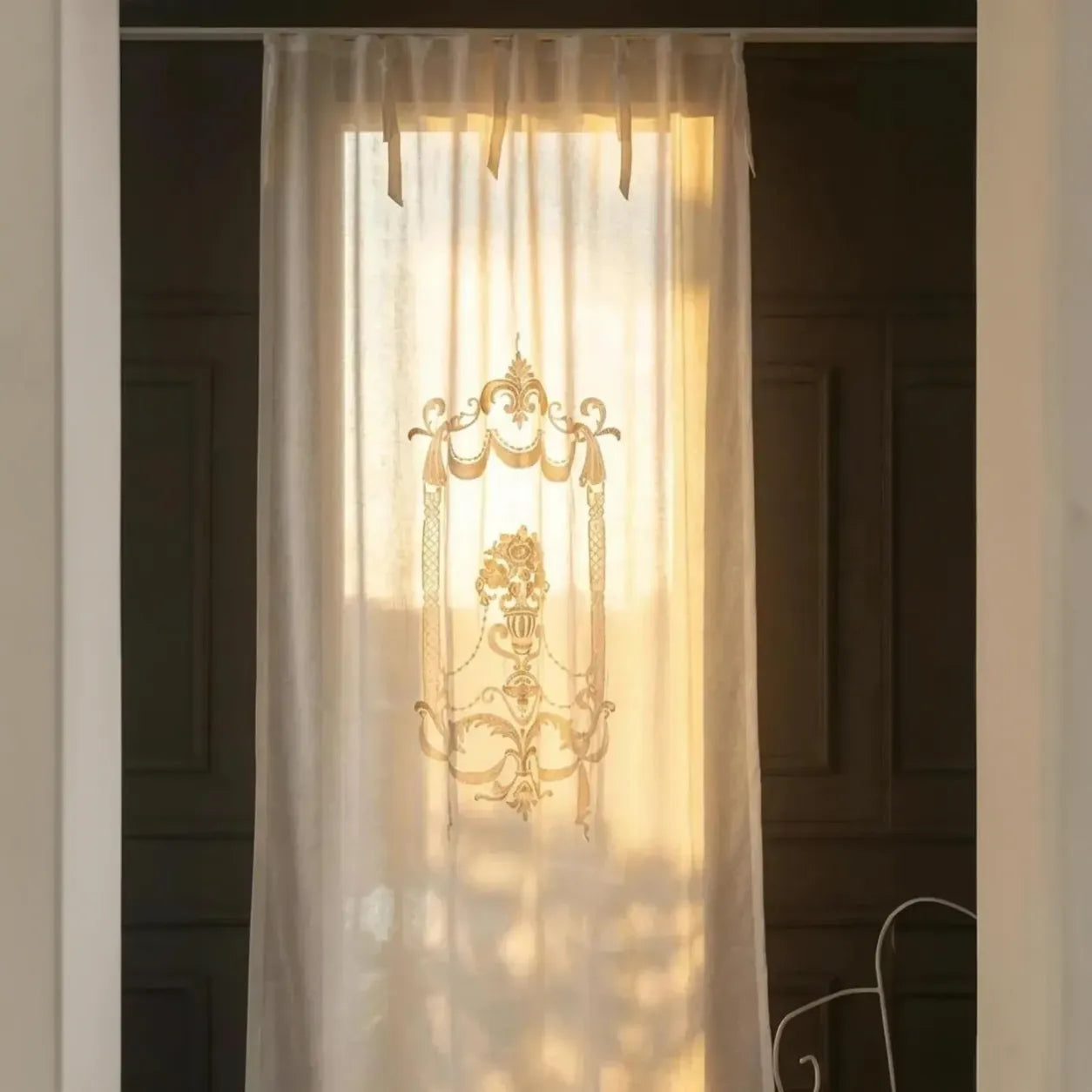 Soleil Nakışlı Tül Perde