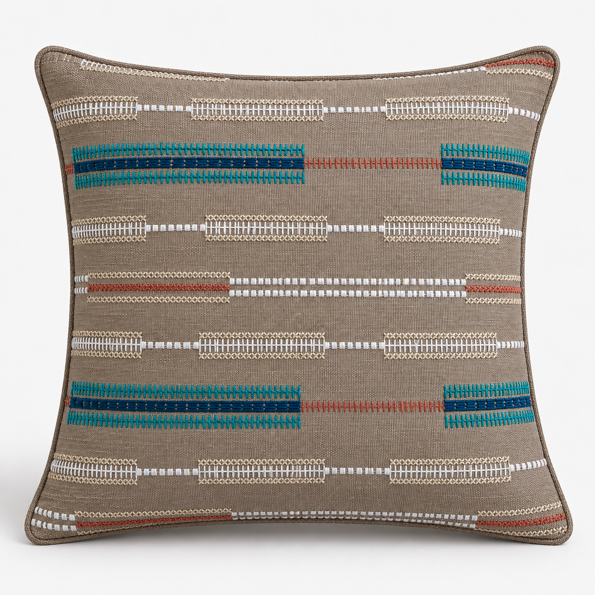 Ritim Vizon Nakışlı Kırlent Kılıfı 45x45 cm